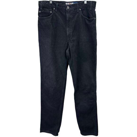 VTG 90s Levi's Signature 540 Relaxed Fit Orange Tab Jeans Men’s Size 36x36 Black - Picture 2 of 6